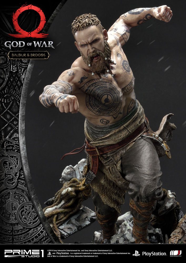 God of War 2018 Statue Baldur & Broods 62 cm - Prime 1 Studio Statue
