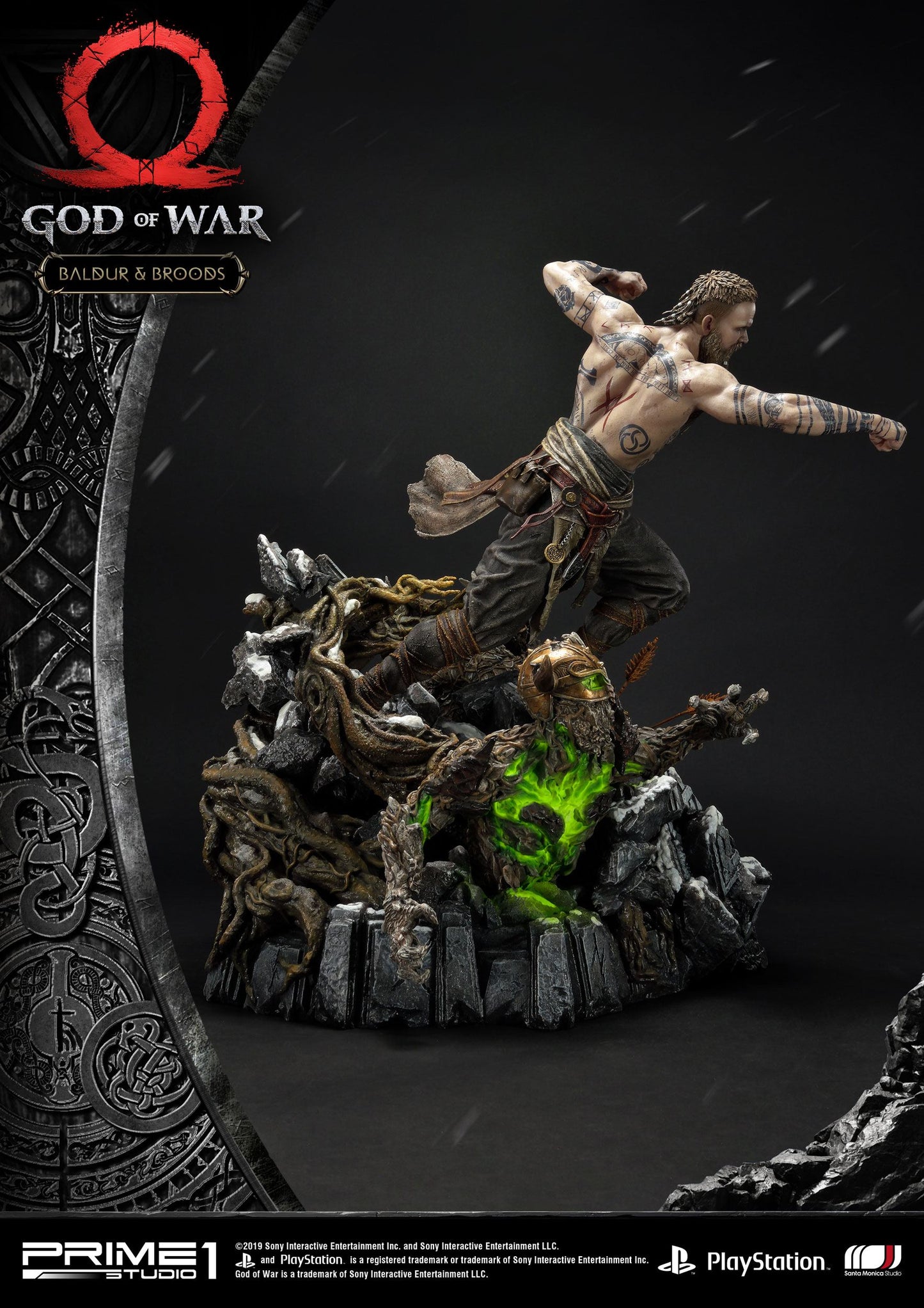 God of War 2018 Statue Baldur & Broods 62 cm - Prime 1 Studio Statue