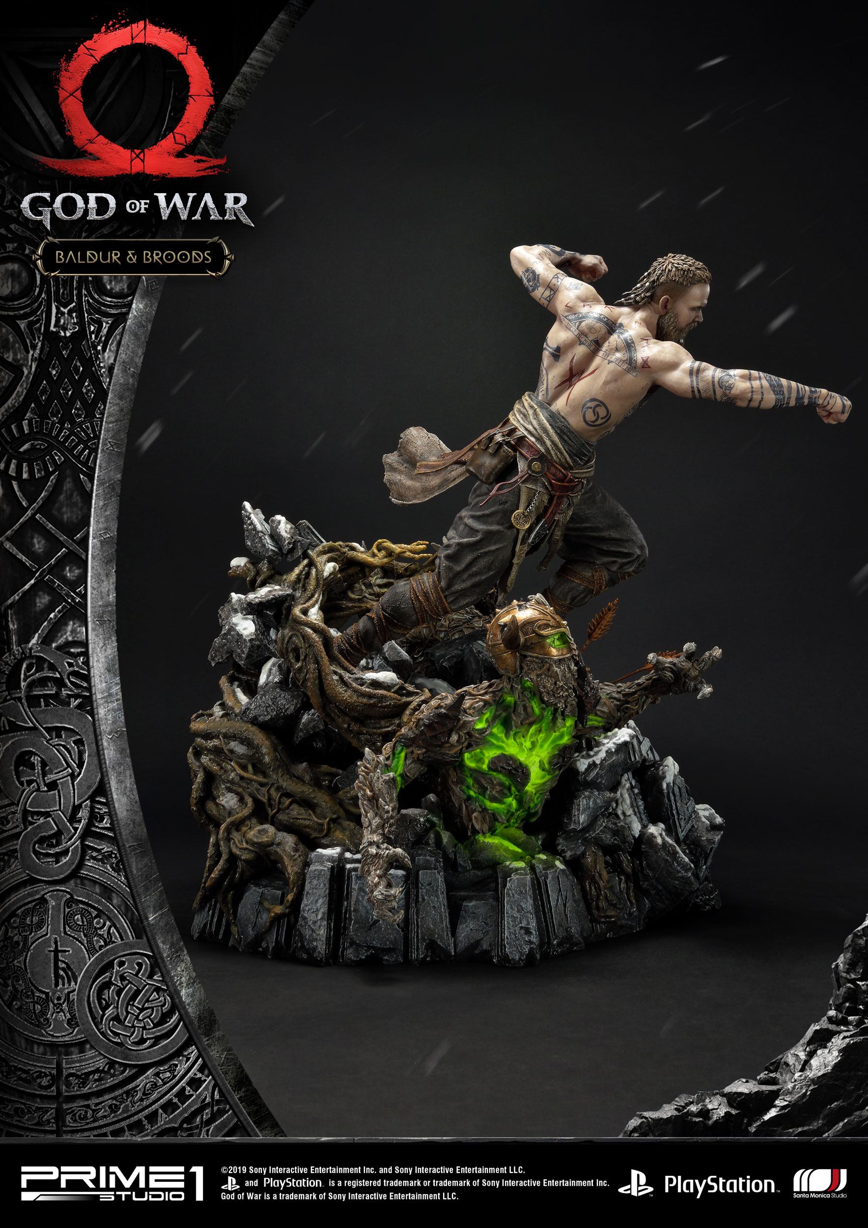 God of War 2018 Statue Baldur & Broods 62 cm - Prime 1 Studio Statue