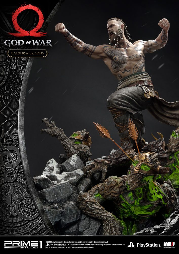 God of War 2018 Statue Baldur & Broods 62 cm - Prime 1 Studio Statue