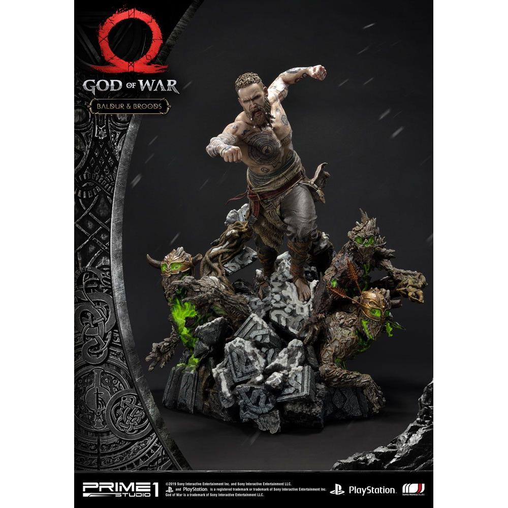 God of War 2018 Statue Baldur & Broods 62 cm - Prime 1 Studio Statue