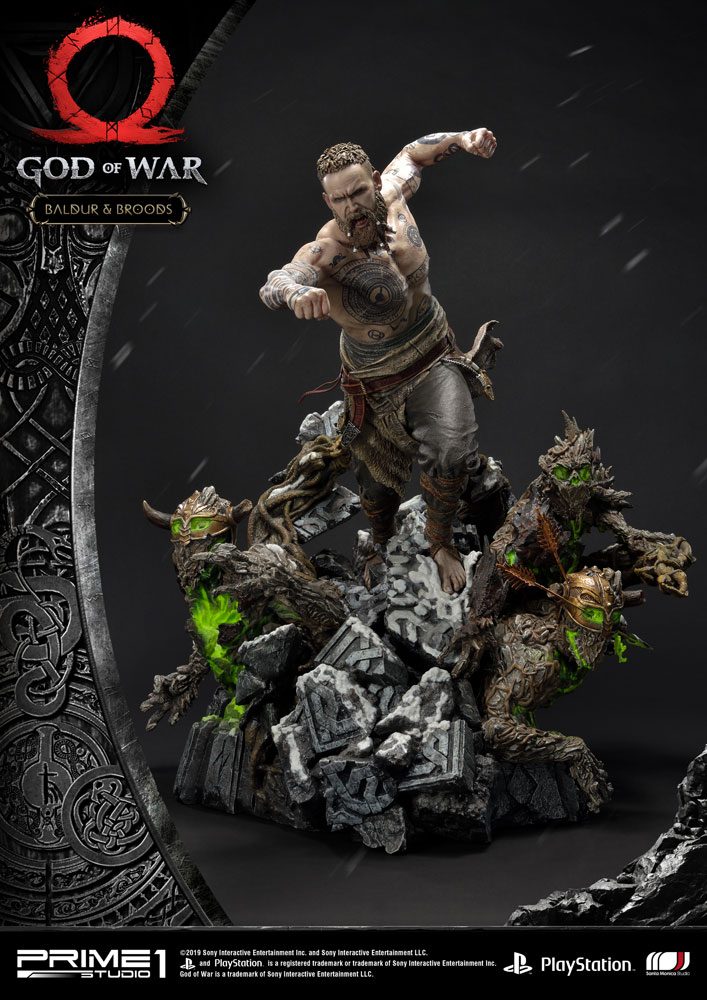 God of War Box Qty 2018 Statue Baldur & Broods 62 cm - Prime 1 Studio Statues