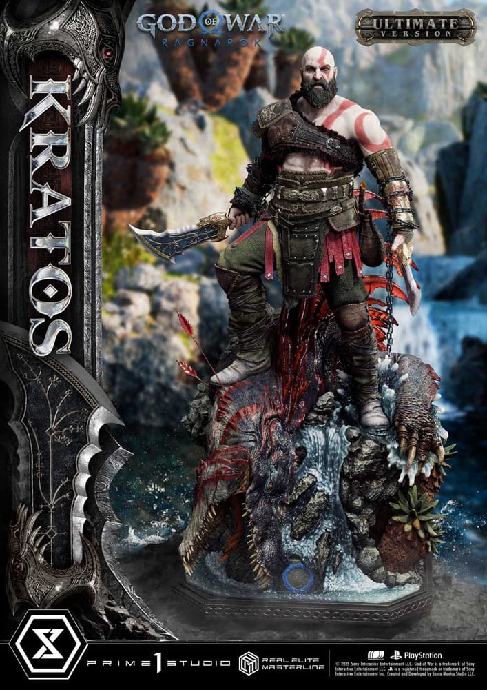 God of War: Ragnarok Real Elite Masterline Series Statue 1/3 Kratos Ultimate Version 95 cm - Prime 1 Studio Statues