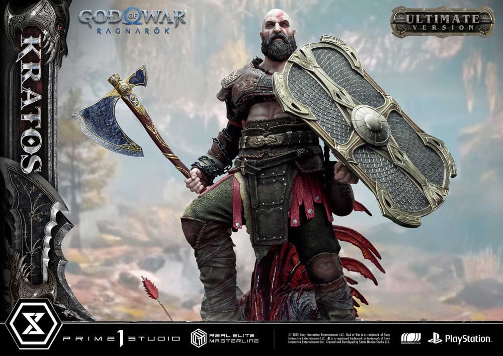 God of War: Ragnarok Real Elite Masterline Series Statue 1/3 Kratos Ultimate Version 95 cm - Prime 1 Studio Statues
