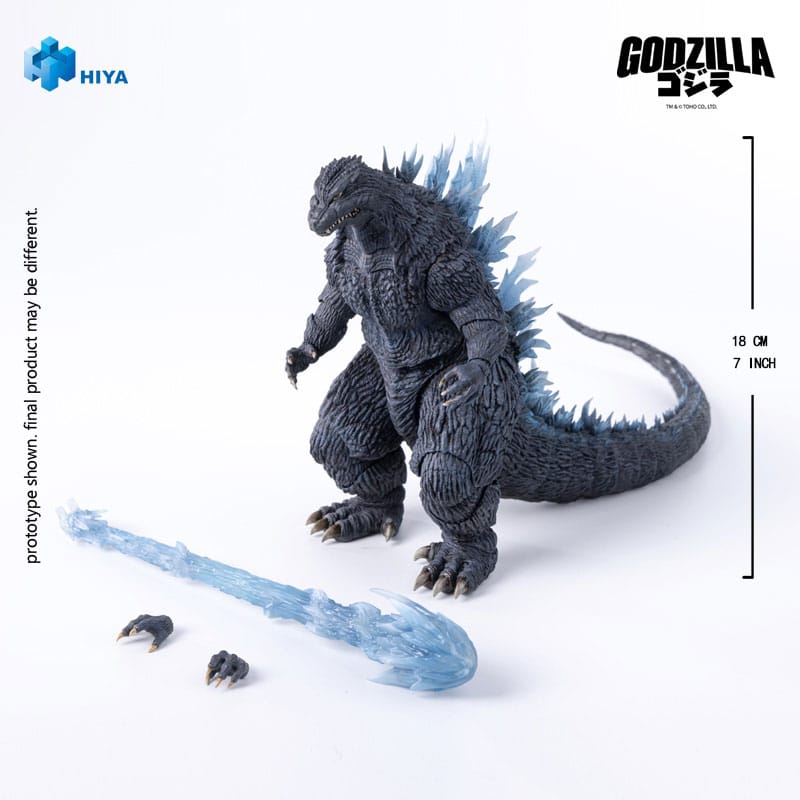 Godzilla Against Mechagodzilla (2002): Heat Ray Godzilla: Exquisite Basic: Action Figure - Hiya Toys Action Figures