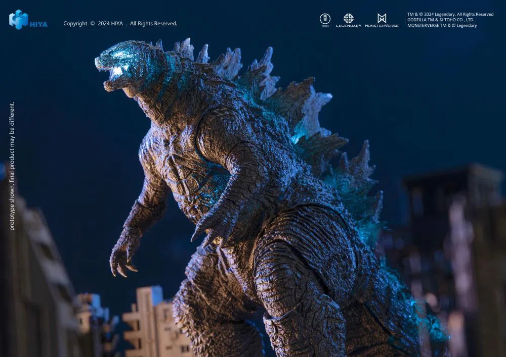 Godzilla vs. Kong 2001: Heat Ray Godzilla: Exquisite Basic+: Action Figure 18 cm Hiya Toys