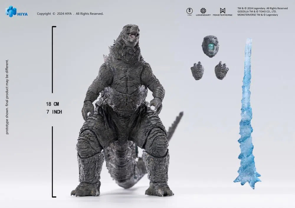 Godzilla vs. Kong 2001: Heat Ray Godzilla: Exquisite Basic+: Action Figure 18 cm Hiya Toys