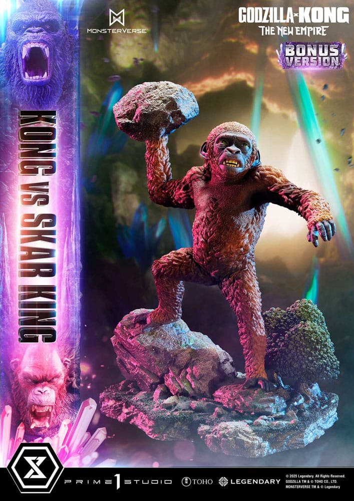Godzilla x Kong: The New Empire Ultimate Diorama Masterline Series Statue Kong vs Skar King Bonus Version 104 cm - Prime 1 Studio Statues