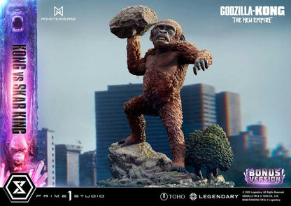 Godzilla x Kong: The New Empire Ultimate Diorama Masterline Series Statue Kong vs Skar King Bonus Version 104 cm - Prime 1 Studio Statues