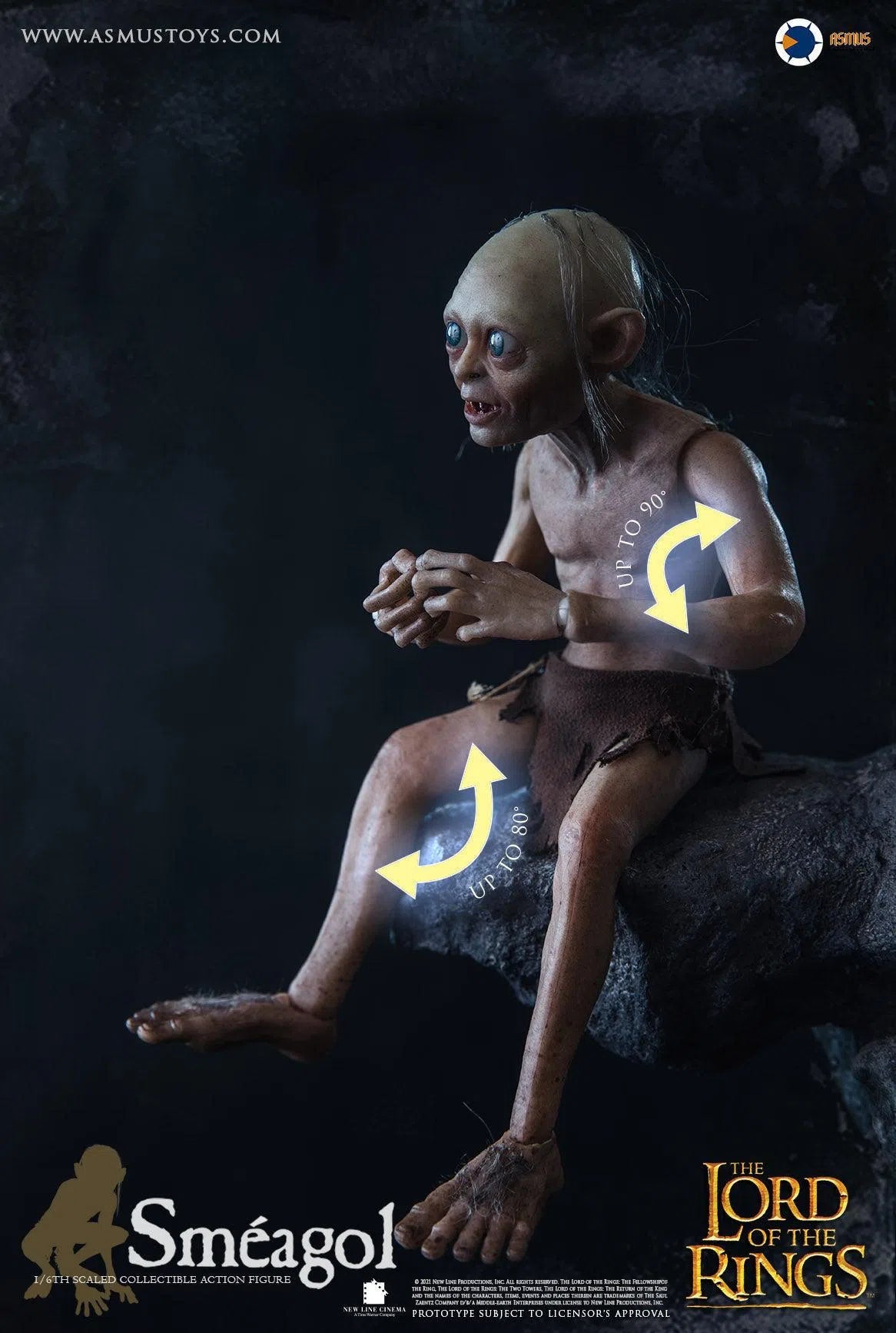 Gollum and Sméagol: Double Pack: Lord Of The Rings: Luxury Edition: Asmus: LOTR30LUX Asmus Toys