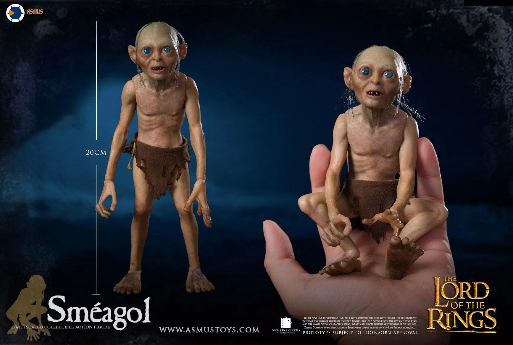 Gollum and Sméagol: Double Pack: Lord Of The Rings: Luxury Edition: Asmus: LOTR30LUX Asmus Toys