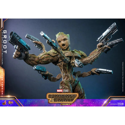 Groot: Deluxe: Guardians Of The Galaxy Vol.3: Marvel - Hot Toys Action Figure
