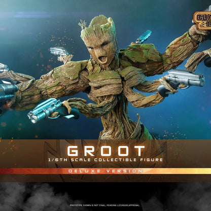 Groot: Deluxe: Guardians Of The Galaxy Vol.3: Marvel - Hot Toys Action Figure