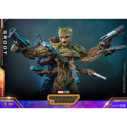 Groot: Deluxe: Guardians Of The Galaxy Vol.3: Marvel - Hot Toys Action Figure