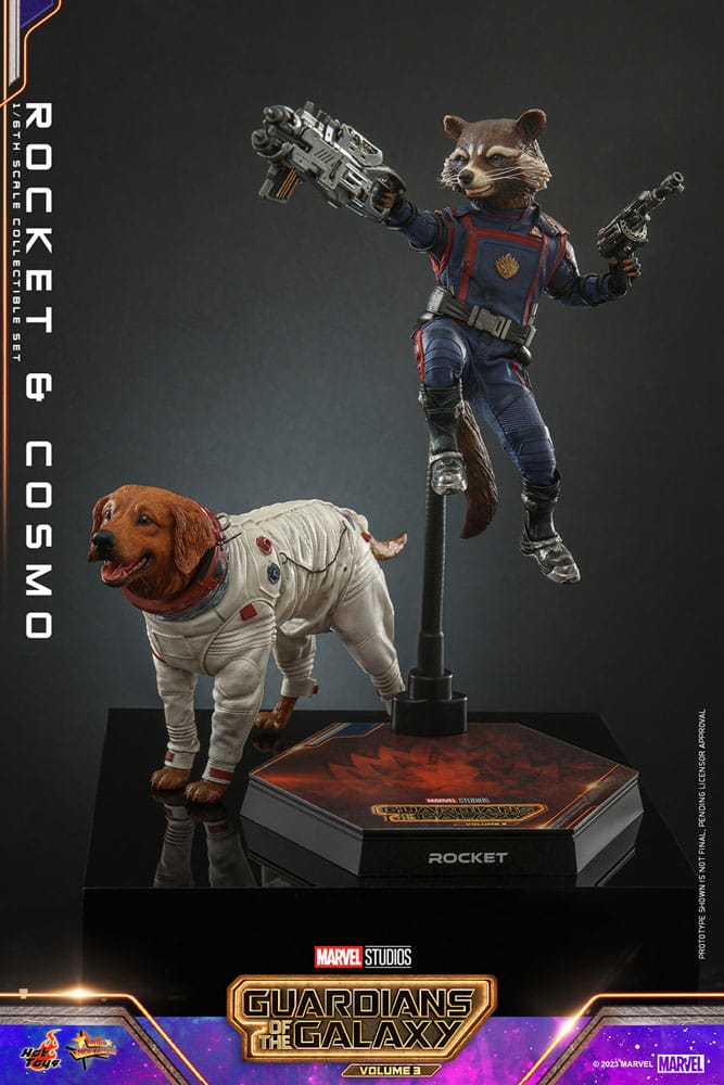 Hot Toys Guardians of the Galaxy Vol. 3: Rocket & Cosmo: 1/6 Set