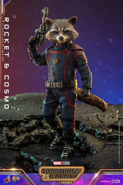Guardians of the Galaxy Vol. 3: Rocket & Cosmo: 1/6 Set - Hot Toys Action Figures