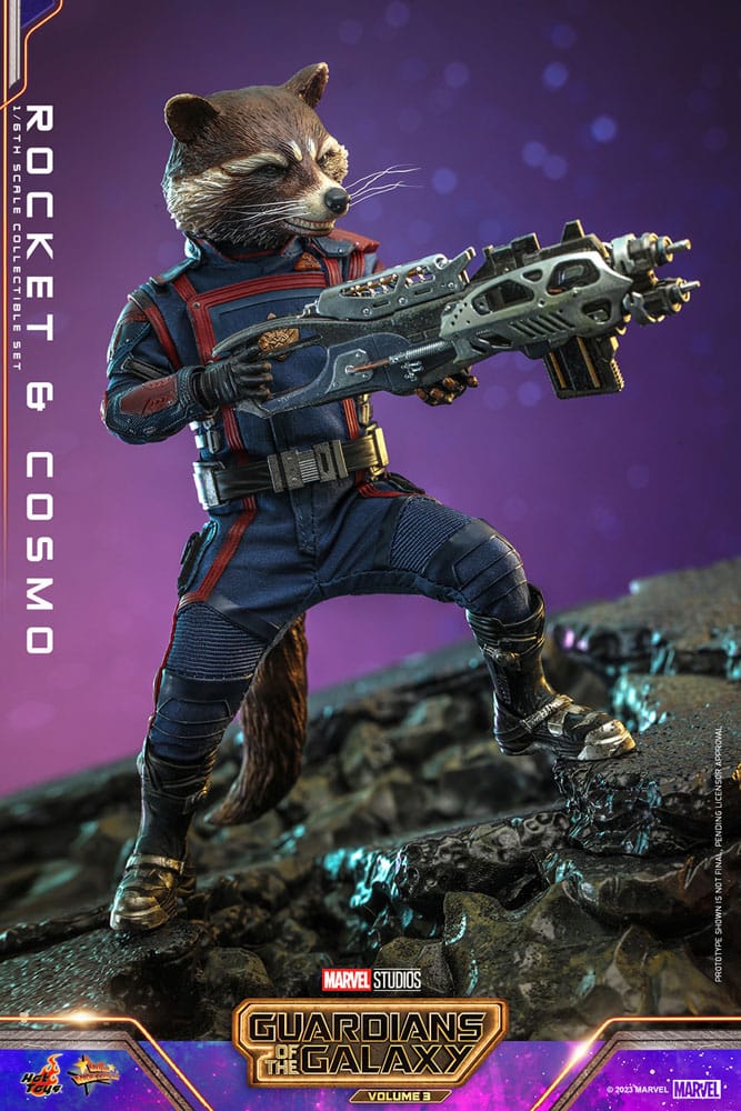 Guardians of the Galaxy Vol. 3: Rocket & Cosmo: 1/6 Set - Hot Toys Action Figures