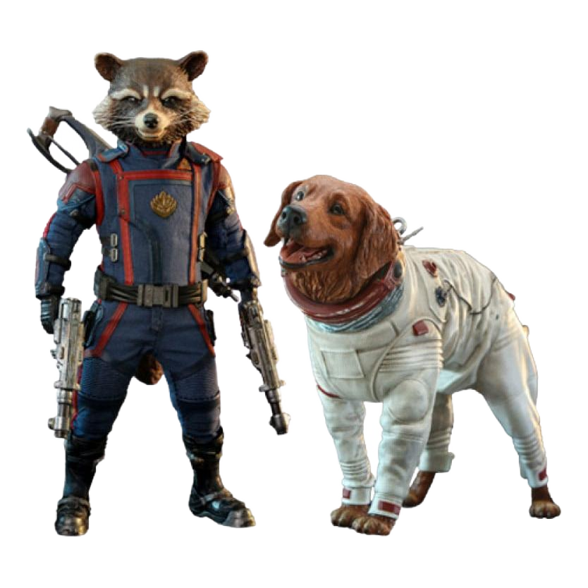 Hot Toys Guardians of the Galaxy Vol. 3: Rocket & Cosmo: 1/6 Set