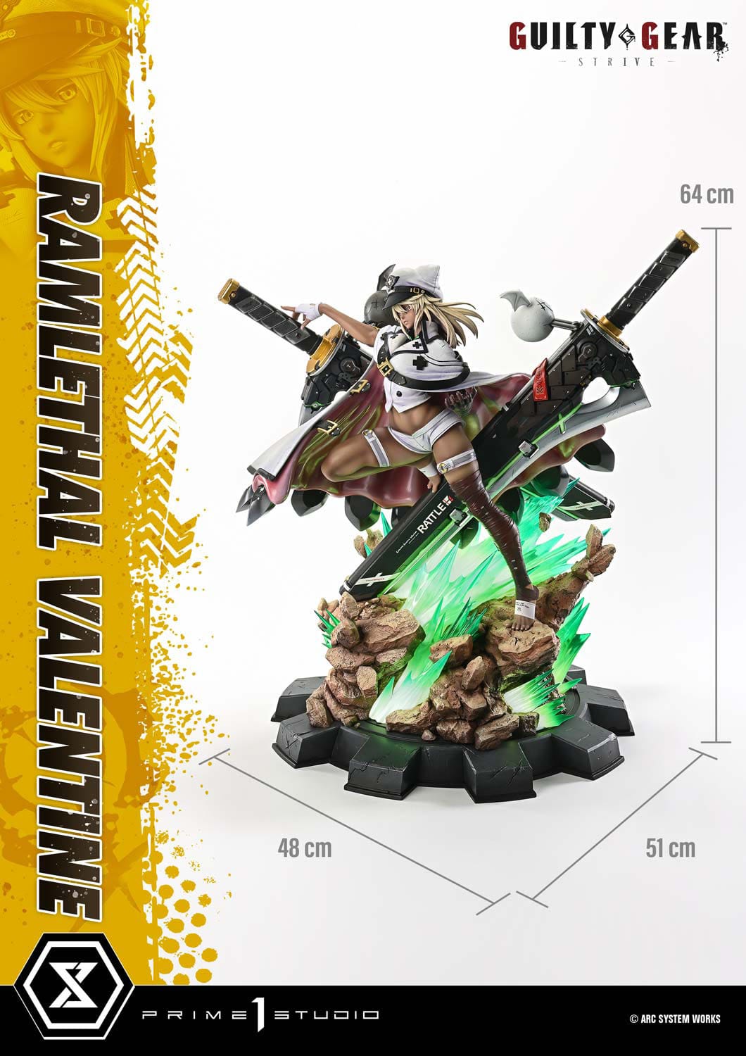 Guilty Gear: Strive: Ramlethal Valentine (Bonus Ver.): Ultimate Premium Masterline 1/4 Scale Limited Edition Statue - Prime 1 Studio Statue