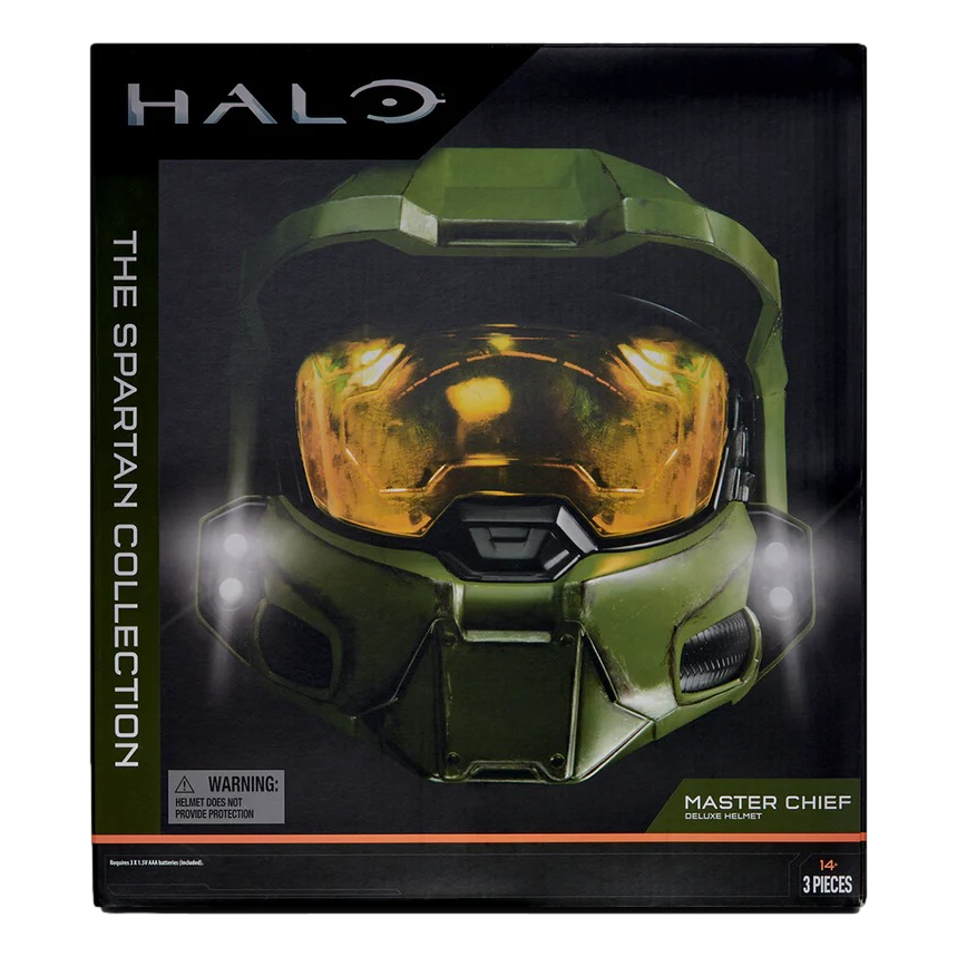 Halo: Master Chief: Deluxe Helmet With Stand: LED Lights & Sound Jazwares