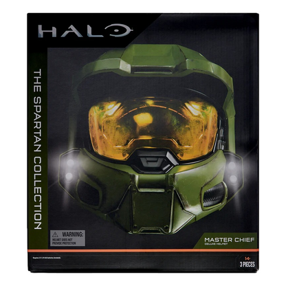 Halo: Master Chief: Deluxe Helmet With Stand: LED Lights & Sound - Jazwares Action Figure
