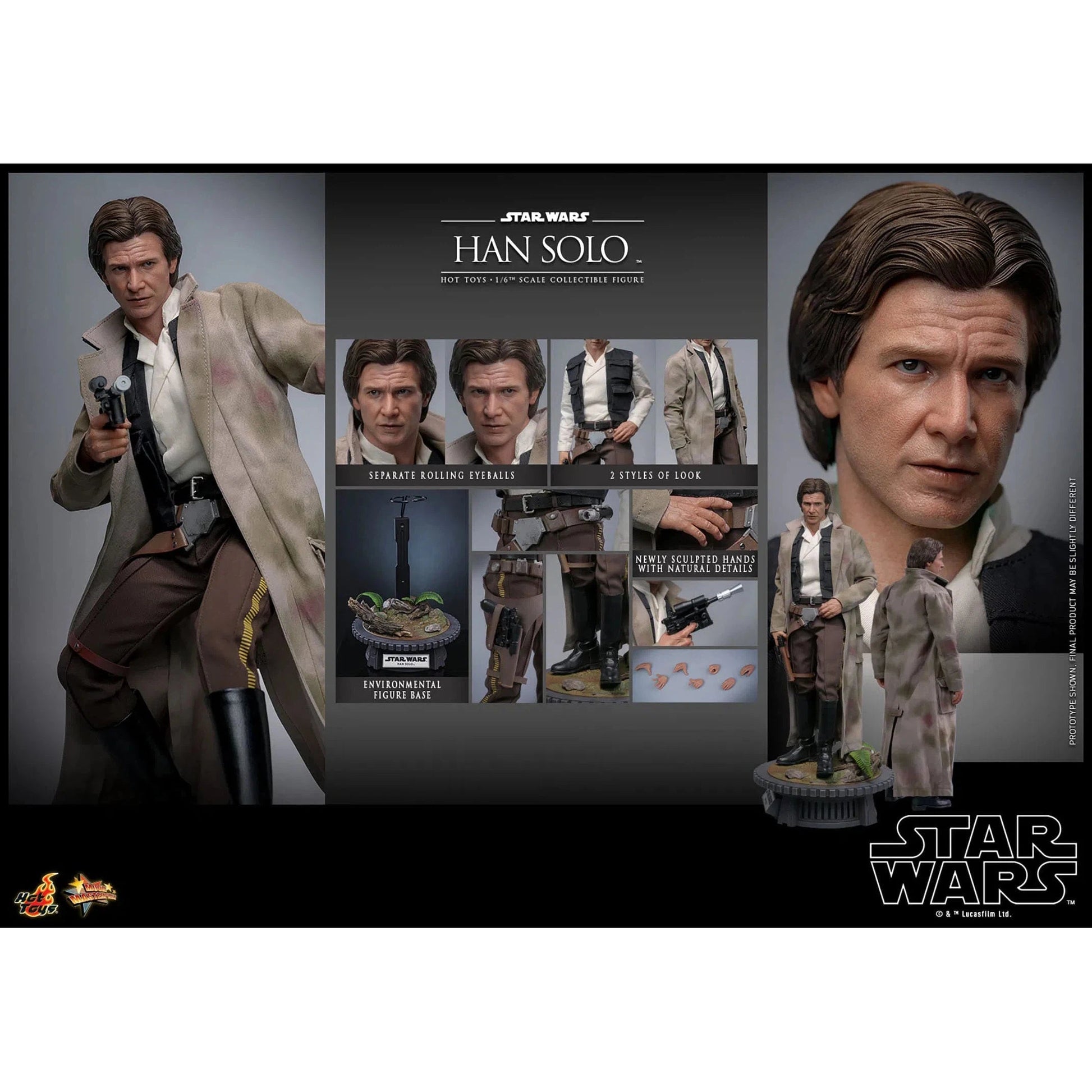 Han Solo: Star Wars: Return Of The Jedi: Hot Toys by Hot Toys – Action Figure, [scale], UK stockist Planet Action Figures