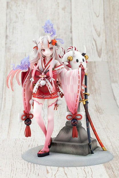 Hololive Production PVC Statue 1/7 Nakiri Ayame Shrine Maiden Fortune Outfit Ver. 26 cm - Kotobukiya Statue