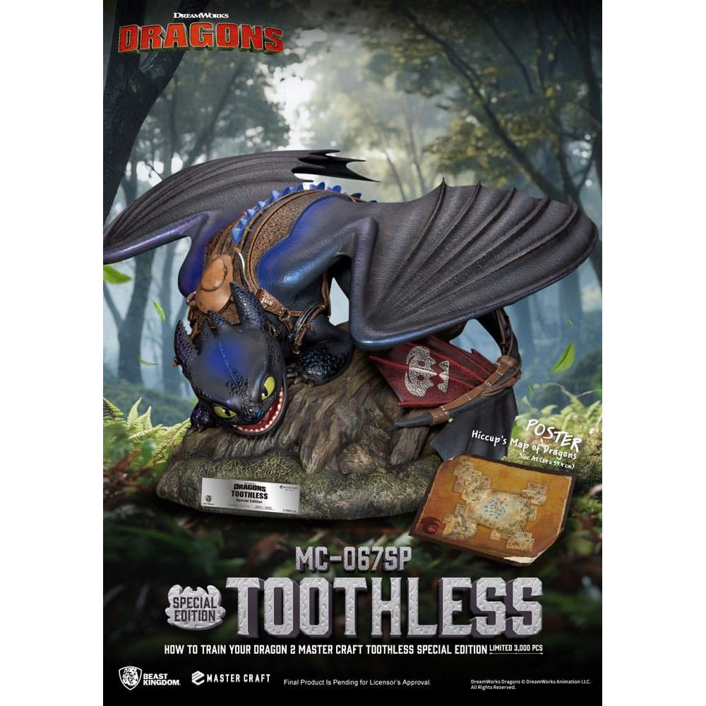 How To Train Your Dragon 2: Toothless: Master Craft Statue - Beast Kingdom Toys Statue