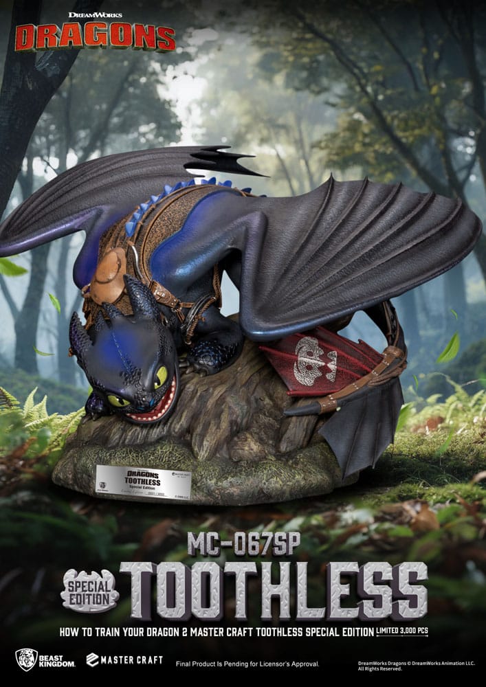 How To Train Your Dragon 2: Toothless: Master Craft Statue - Beast Kingdom Toys Statue