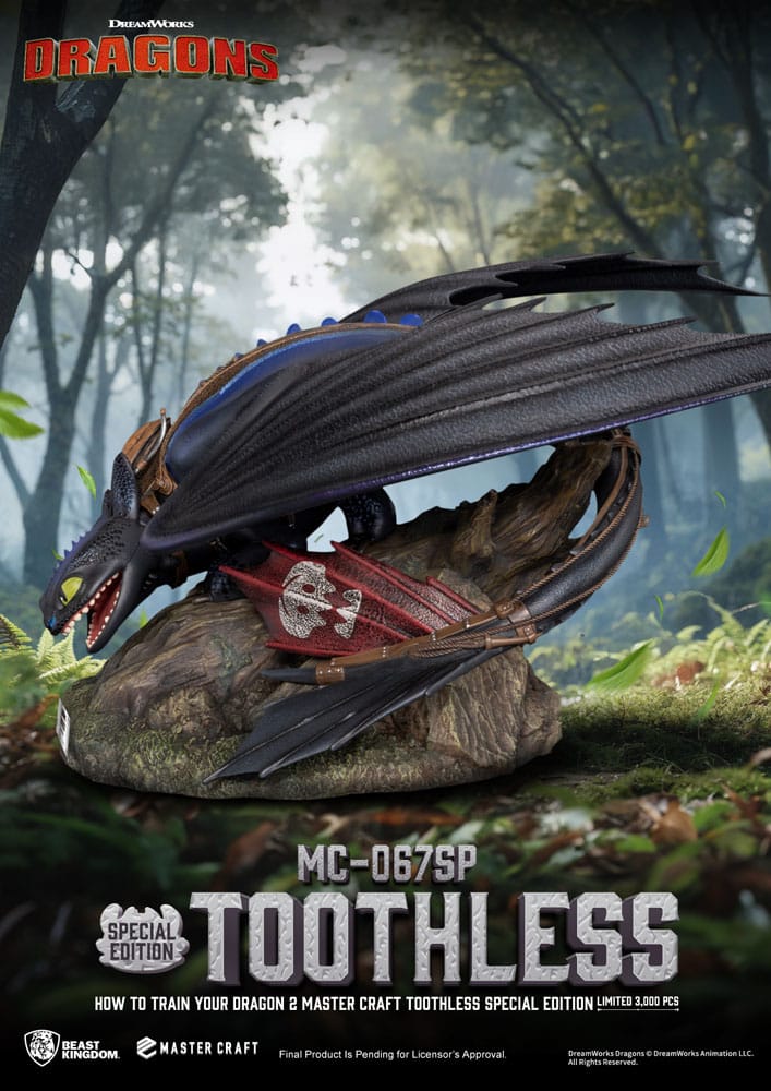 How To Train Your Dragon 2: Toothless: Master Craft Statue - Beast Kingdom Toys Statue