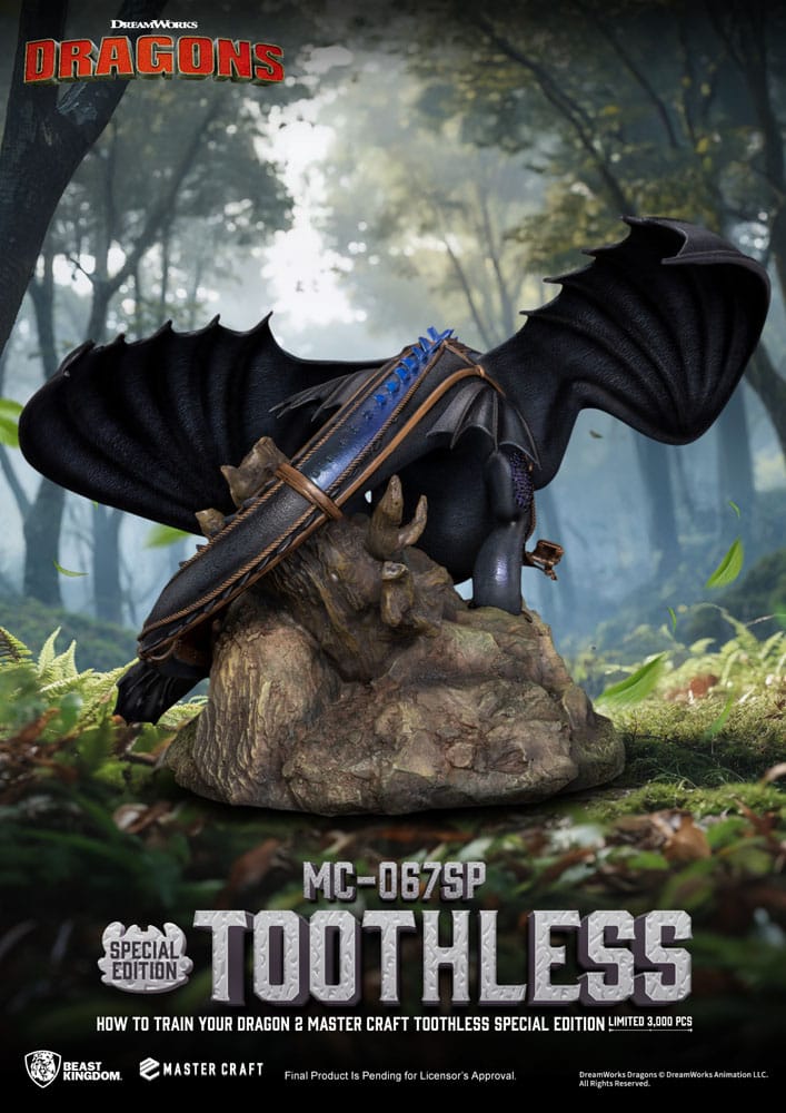 How To Train Your Dragon 2: Toothless: Master Craft Statue - Beast Kingdom Toys Statue