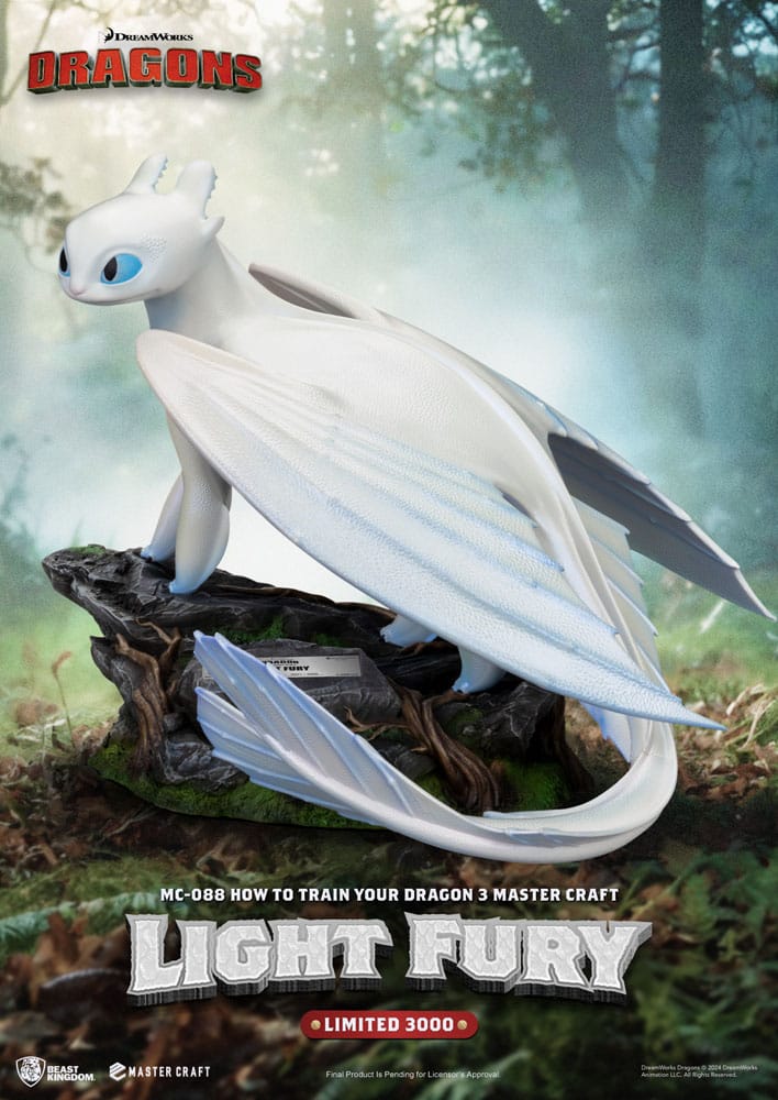 How To Train Your Dragon 3: Light Fury: Master Craft Statue - Beast Kingdom Toys Statue