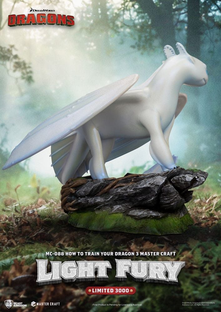How To Train Your Dragon 3 Master Craft Statue Light Fury 29 cm - Beast Kingdom Toys Statues