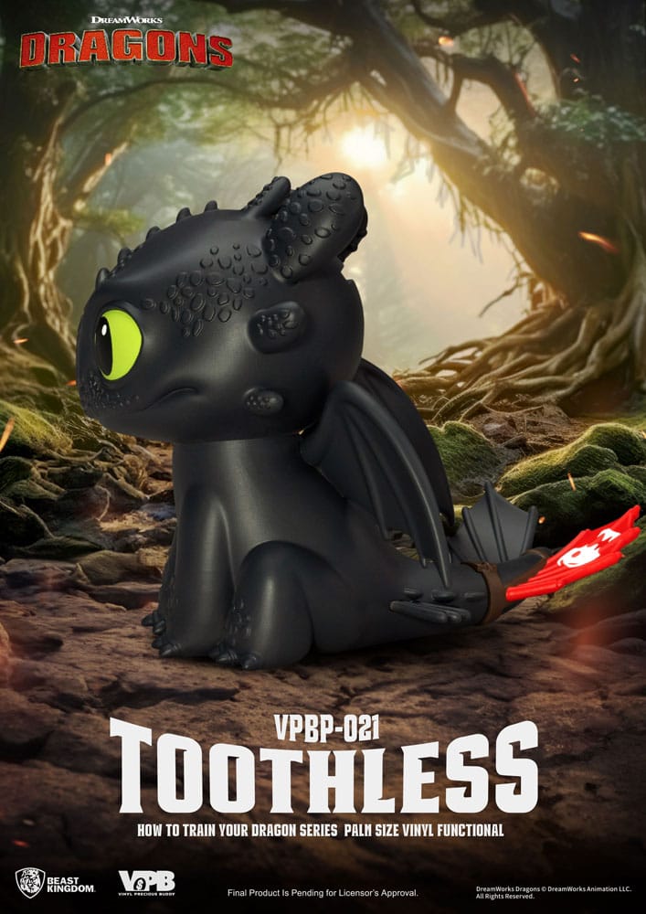 How to Train Your Dragon Piggy Vinyl Bank Toothless - Beast Kingdom Toys Banks