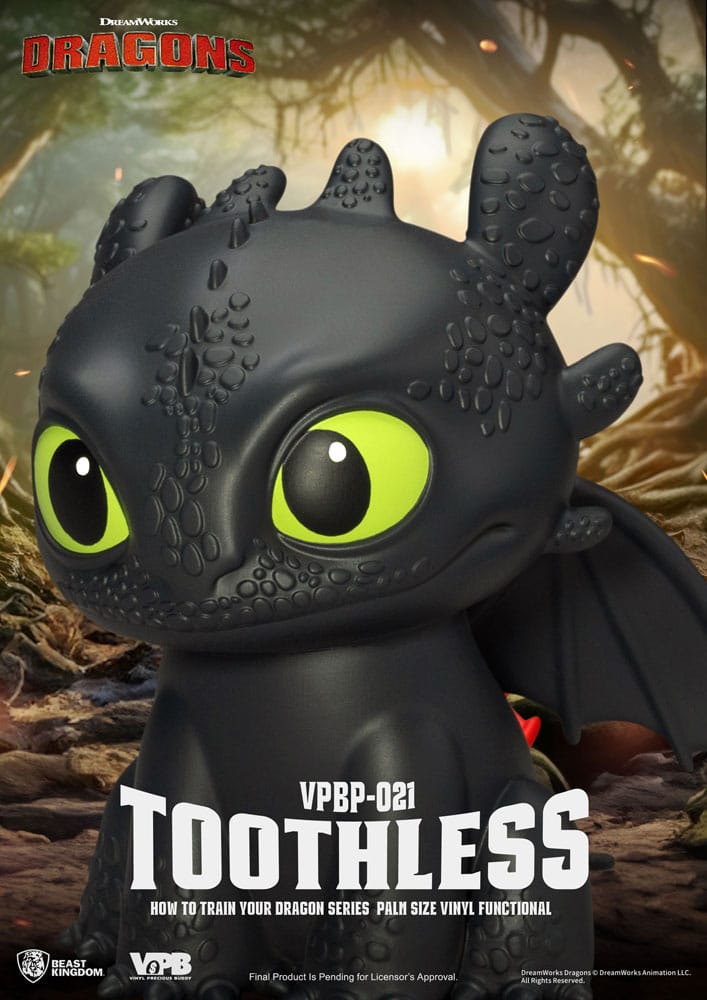 How to Train Your Dragon Piggy Vinyl Bank Toothless - Beast Kingdom Toys Banks