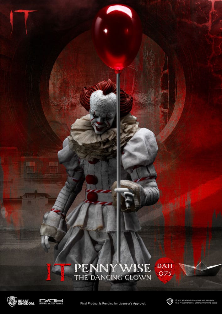 IT: Pennywise: Dynamic 8ction Heroes Action Figure - Beast Kingdom Toys Action Figures