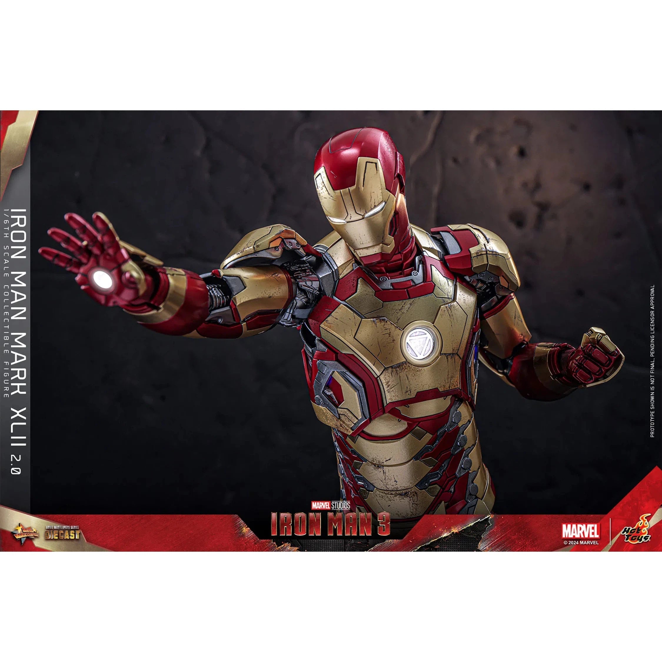 Iron Man 3: Iron Man Mark XLII (2.0): Deluxe: Marvel: Diecast: Hot Toys Hot Toys