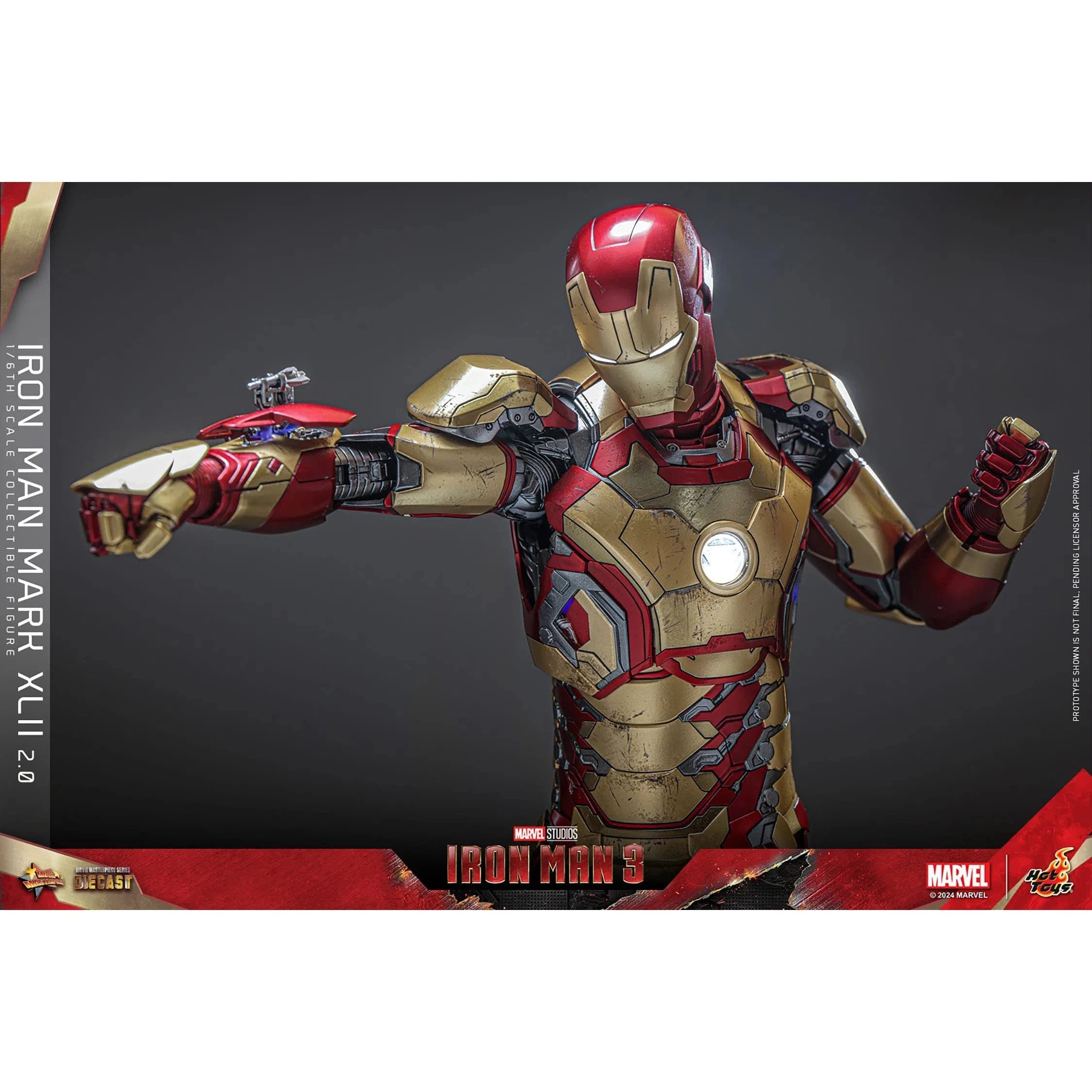Iron Man 3: Iron Man Mark XLII (2.0): Deluxe: Marvel: Diecast: Hot Toys Hot Toys