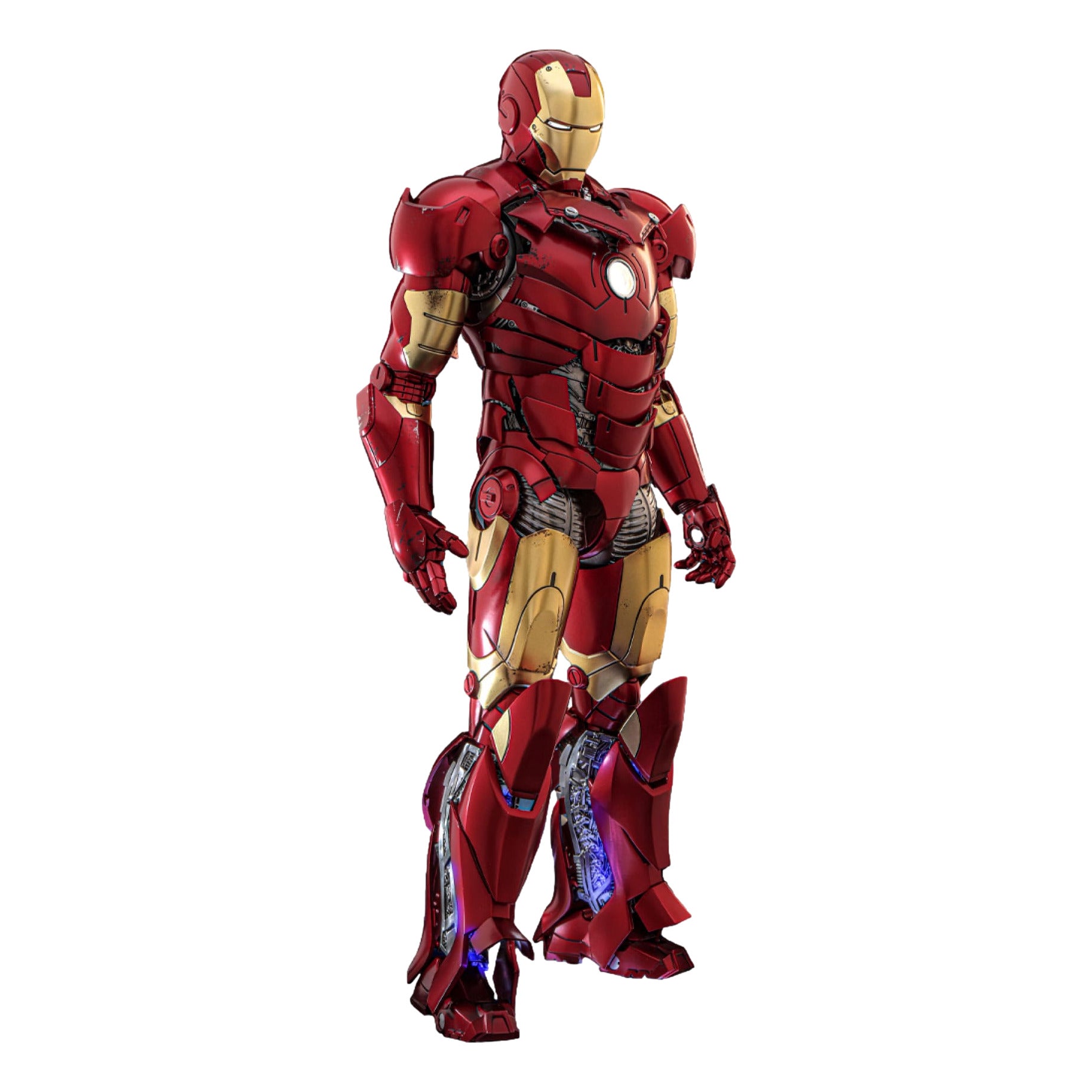 Iron Man: Iron Man Mark III (Suit Up Armor Version): 1/6th Action Figure - Hot Toys Action Figures