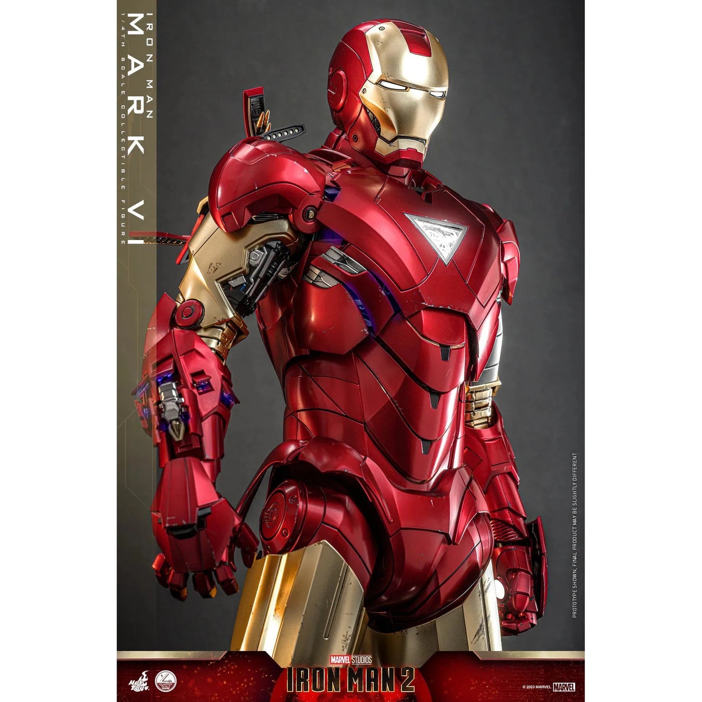 Iron Man MK VI: Iron Man 2: Marvel: Quarter Scale by Hot Toys – Action Figure, [scale], UK stockist Planet Action Figures