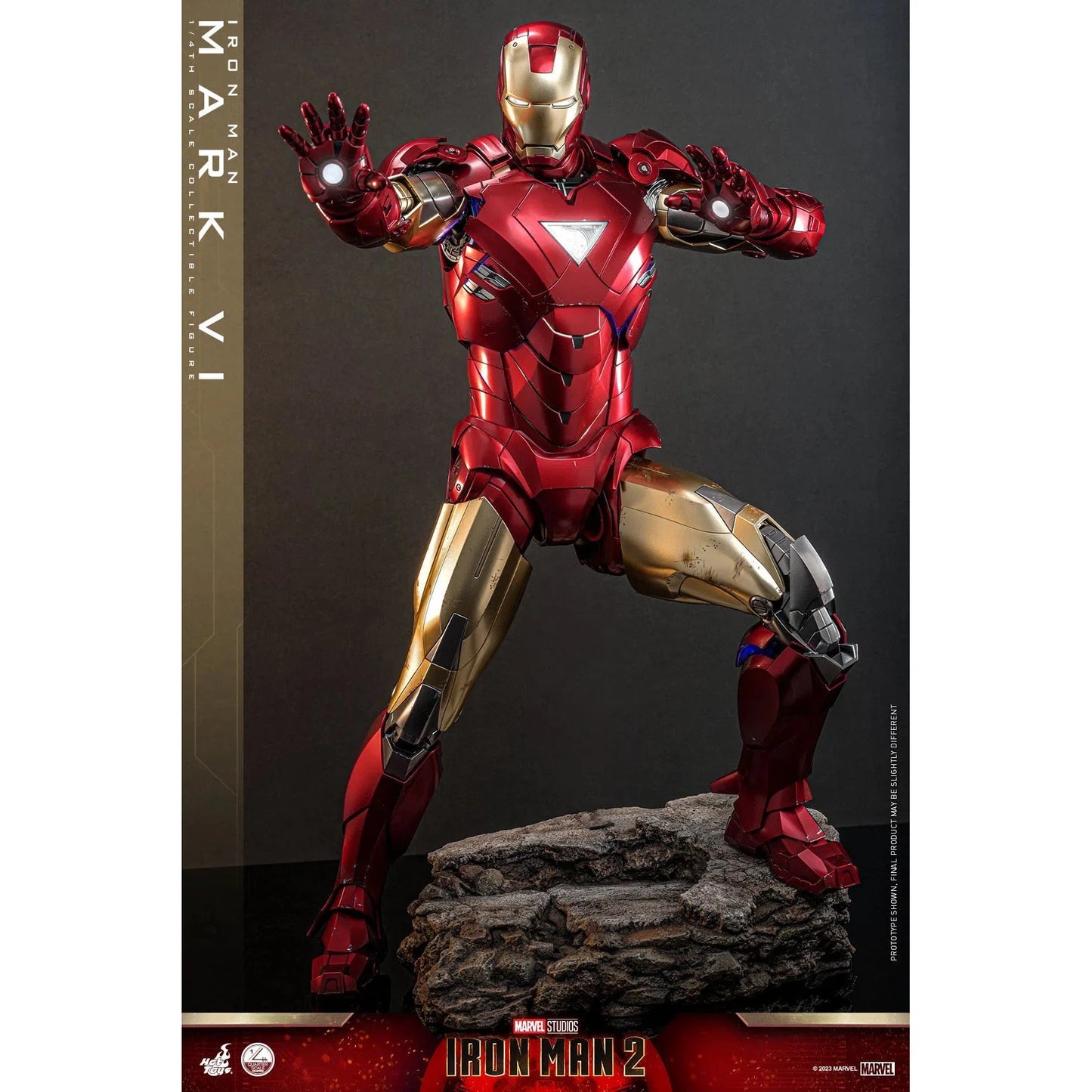 Iron Man MK VI: Iron Man 2: Marvel: Quarter Scale by Hot Toys – Action Figure, [scale], UK stockist Planet Action Figures