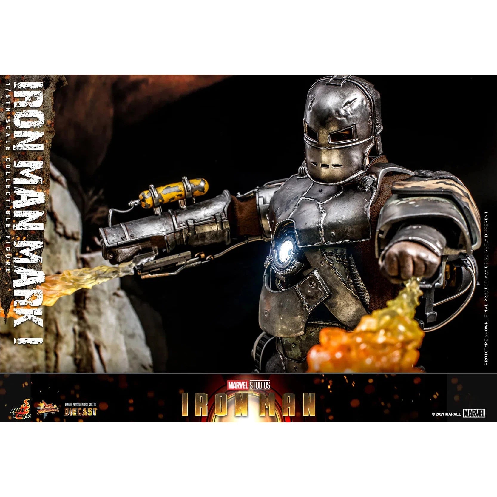 Iron Man: MK1: Iron Man 1: Diecast: Marvel: MMS605D40 by Hot Toys – Action Figure, [scale], UK stockist Planet Action Figures