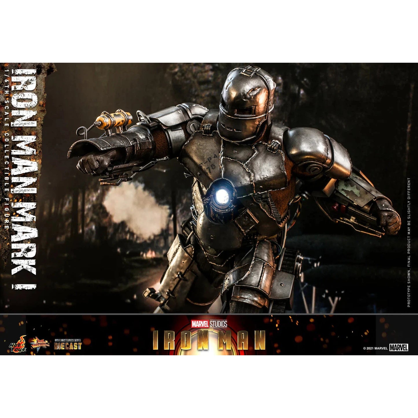 Iron Man: MK1: Iron Man 1: Diecast: Marvel: MMS605D40 by Hot Toys – Action Figure, [scale], UK stockist Planet Action Figures