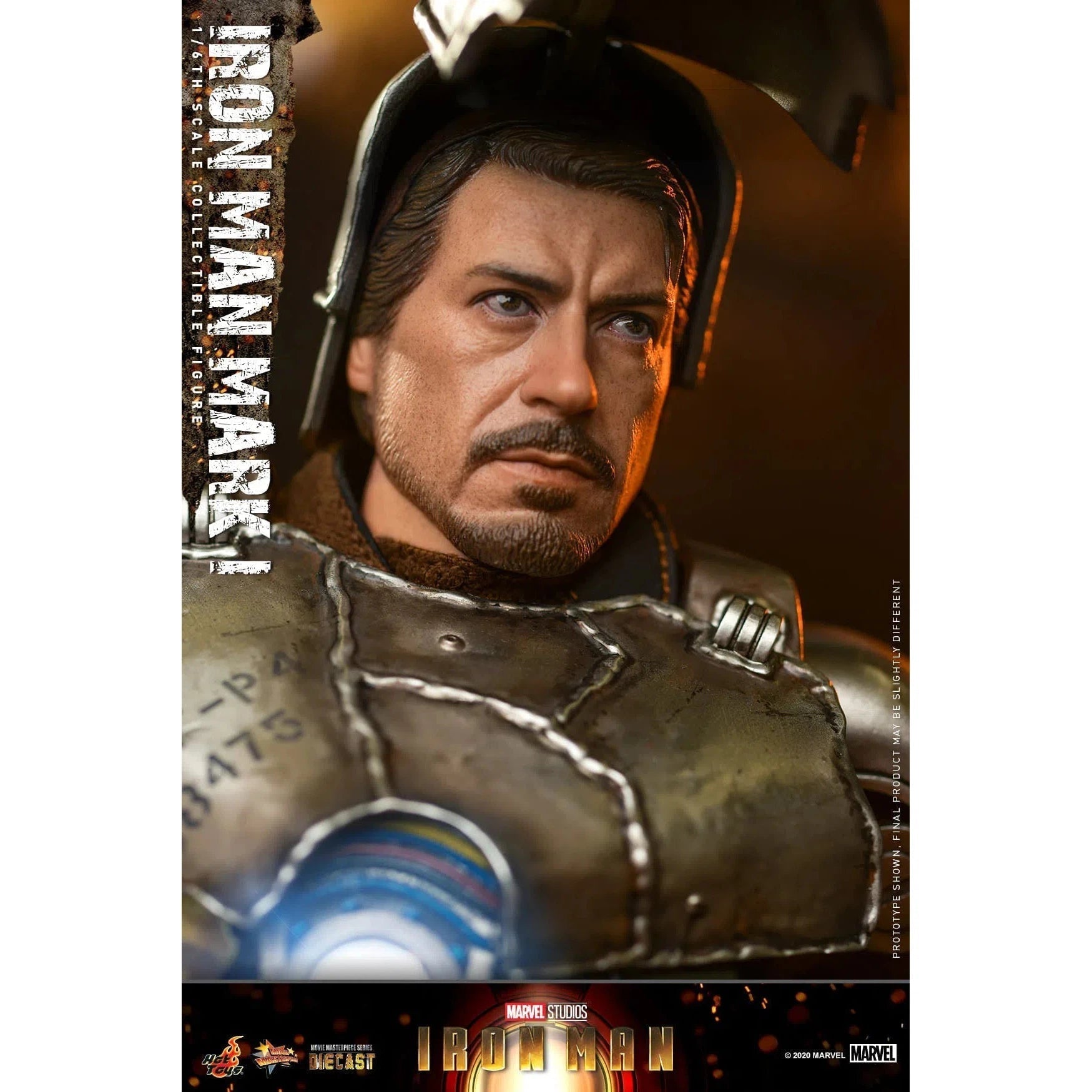 Iron Man: MK1: Iron Man 1: Diecast: Marvel: MMS605D40 by Hot Toys – Action Figure, [scale], UK stockist Planet Action Figures