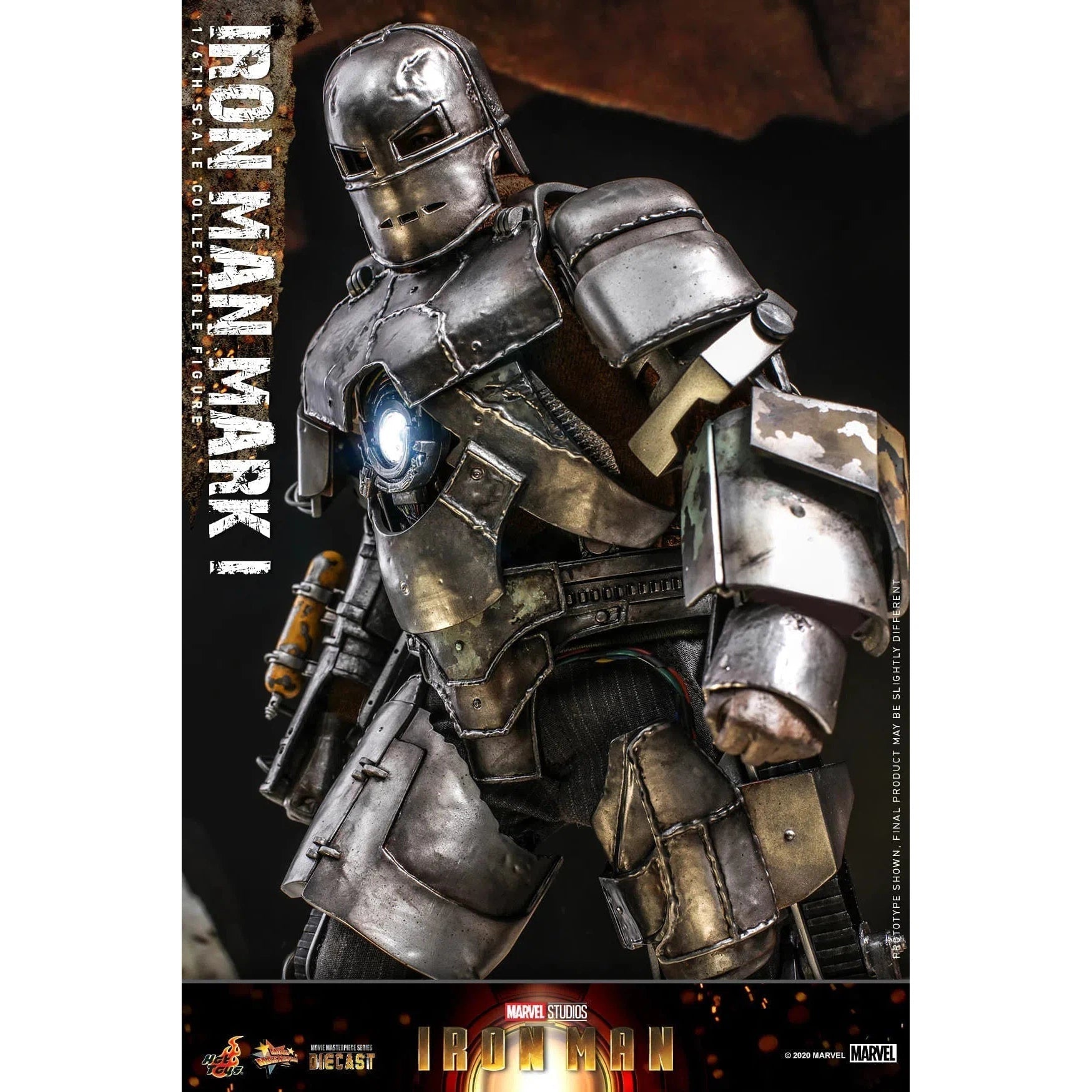Iron Man: MK1: Iron Man 1: Diecast: Marvel: MMS605D40 by Hot Toys – Action Figure, [scale], UK stockist Planet Action Figures