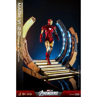 Iron Man: Mark VI (2.0): With Suit Up Gantry: Marvel: MMS688D53 - Hot Toys Action Figure