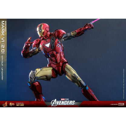 Iron Man: Mark VI (2.0): With Suit Up Gantry: Marvel: MMS688D53 - Hot Toys Action Figure