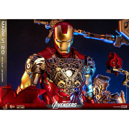 Iron Man: Mark VI (2.0): With Suit Up Gantry: Marvel: MMS688D53 - Hot Toys Action Figure