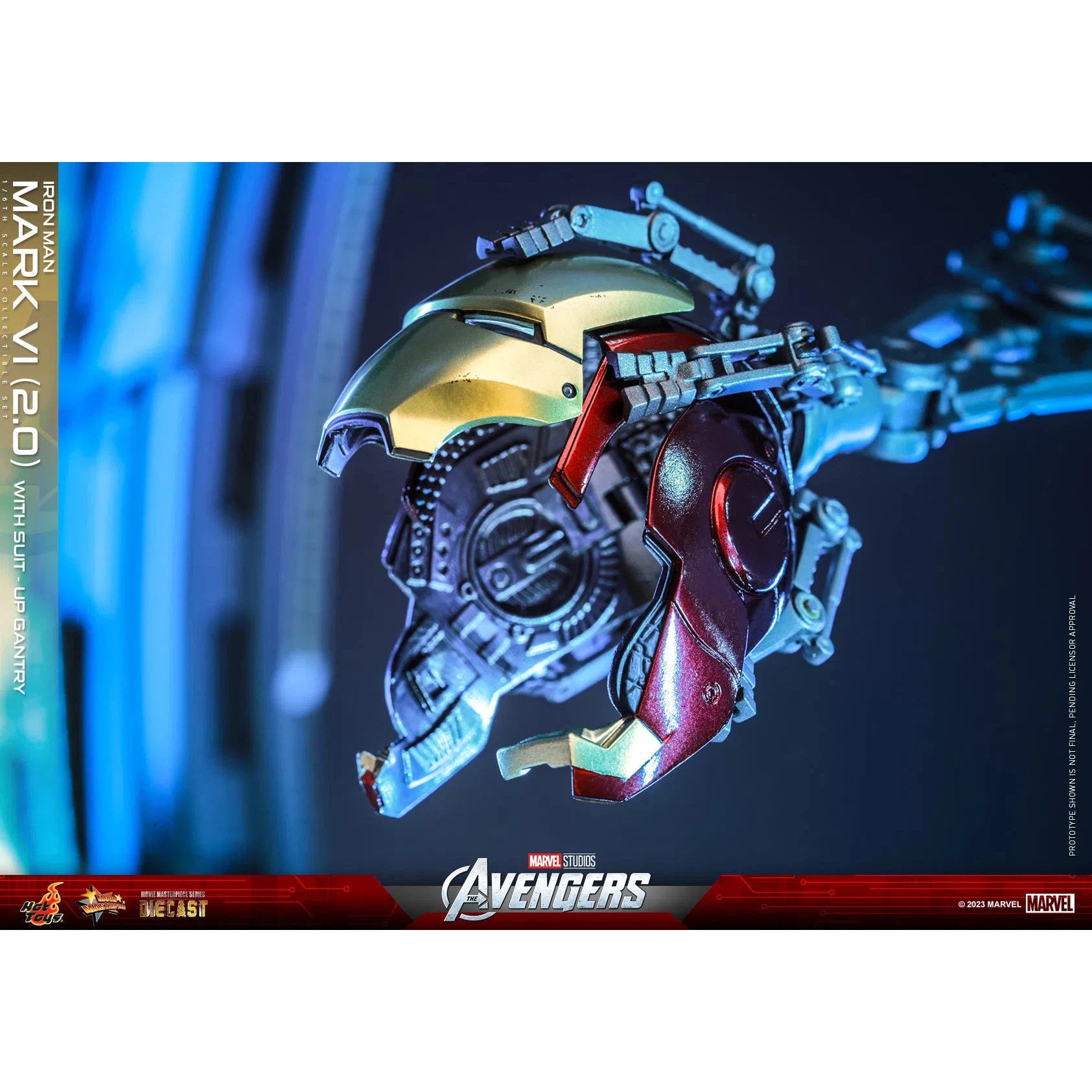 Iron Man: Mark VI (2.0): With Suit Up Gantry: Marvel: MMS688D53 Hot Toys