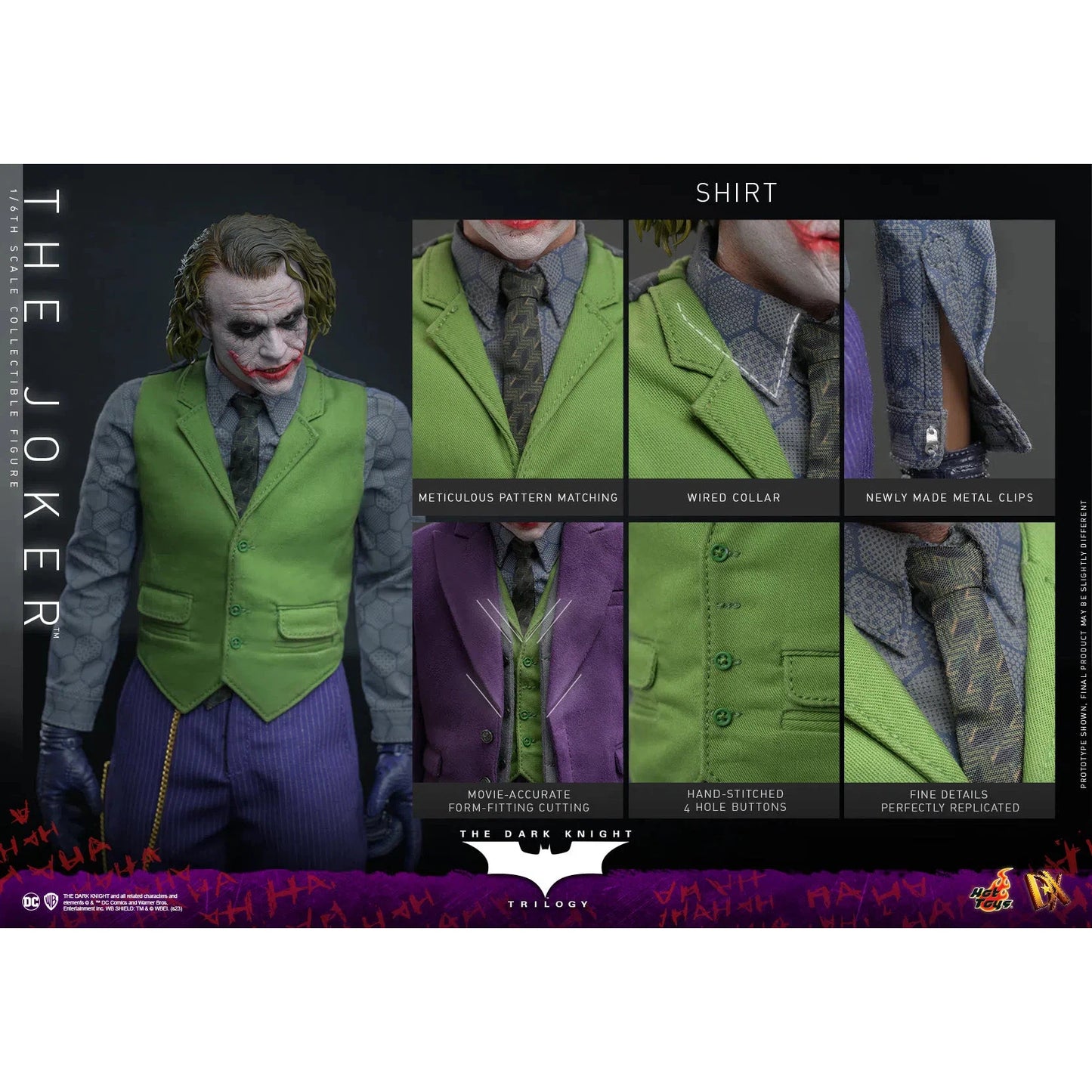 Joker: Batman: The Dark Knight: DX32 by Hot Toys – Action Figure, [scale], UK stockist Planet Action Figures